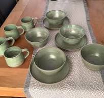 This is green tea x3 coats on Sibelco scandi gray clay fired ...