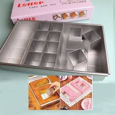 Rectangular Alphabet Letters Number Tin Cake Pan Fondant Banking Blocks Mold Cake Pan Set Alphabet Cake Cake Pans