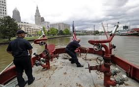 Since the 1969 cuyahoga river fire the northeast ohio regional sewer district has invested over $3.5 billion towards the purification of the river and the development of new sewer systems. Https Www Sungazette Com News Top News 2019 06 Burning River Loses Sting In Cleveland 50 Years After Fire