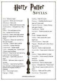 Harry Potter Spells List Harry Potter Spells List Harry Potter Spells Harry Potter Puns