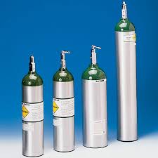 Pmi Empty Aluminum Oxygen Cylinder Toggle Valve Size C M9