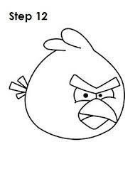 How To Draw Angry Birds Red Bird Drawings Angry Birds Red Angry Bird