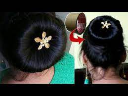 Bun Hairstyle Making Bun Using Waste Cello Tape Roll Quick And Easy Bun Juda Juda For Long Hair Bun Hairstyles Long Hair Styles Hairstyle