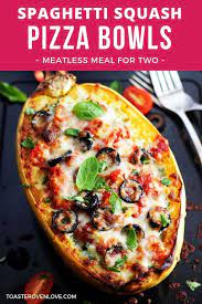 Veggie Pizza Spaghetti Squash Boats Recipe Vegetarian Pizza Toppings Vegetarian Spaghetti Veggie Pizza