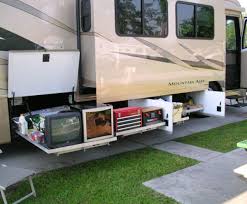 The rv basement storage areas in the various rv's we have owned always start out with the best intentions with simple and useful organization. Rv Cargo Slides Slidemaster