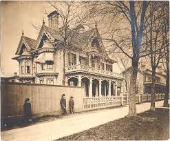 Augur Clark House Dpl Dams The House Is On The North Side Of Fort Street Between Cass And First Streets Old Time Photos Abandoned Farm Houses Detroit Houses