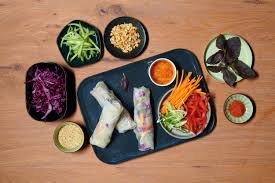 Rouleaux D Ete Sauce Asiatique Recette En 2020 Plat Vegetarien Sauces Asiatiques Feuille De Riz