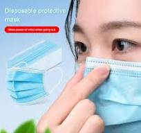 Protection Masks 50 Pack Blue 3-Layer Disposable Face Masks - CE Approved  Protection, Non-Woven Fabric Blue Masks