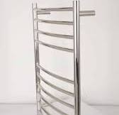 OEM Design Bathroom Accessories Hardwired/Plug-in Chrome Electric Heated  Towel Warmer for Bathroom