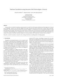 Pengertian komputer adalah suatu perangkat elektronik yang dapat digunakan untuk mengolah data sesuai dengan prosedur yang telah pengertian komputer: Pdf Machine Translation Using Semantic Web Technologies A Survey