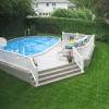 Day 2 of above ground pool sunk 2 1/2 ft deep. 1