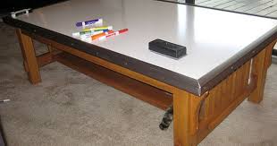 Diy Dry Erase Tabletop Turns Any Table Into A Polished Whiteboard Whiteboard Table White Board Diy Whiteboard