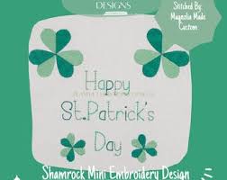 Mini Shamrock Embroidery Design (1" and 3/5")
