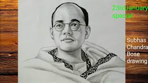 Subhash chandra bose, the springing tiger : Netaji Subhas Chandra Bose Drawing Easy Pencil Drawing Art Shading Tips Youtube