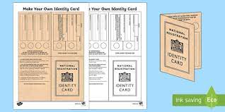 Go back into the editor and make changes anytime. Ww2 Identity Card Primary Resources Teacher Made