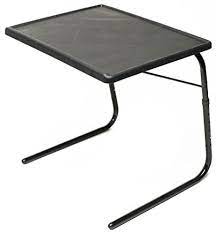 Large metal tv dinner trays serving jadeite green vintage lap set 4 mcm. Amazon Com Table Mate Xl Tv Tray Extra Large Folding Table Adjustable To 6 Heights And 4 Angles For Eating Laptop And Multipurpose Use Black Kitchen Dining