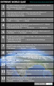 About The Earth Reading Skills Practice Earth World Quiz