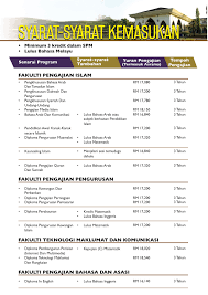 Senarai kursus pengajian uitm yang ditawarkan dan lokasi kampus. Diploma Pengurusan Dan Teknologi Pejabat