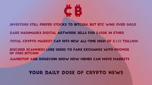 Our market overview page provides a big picture perspective on the major trends in the cryptocurrency market. Dailycryptonews By Cryptoborges 04 02 2021