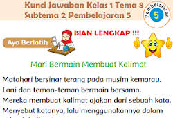 Untuk membantu menemukan jawaban yang tepat berikut kami bagikan alternatif jawaban. Terbaru Kunci Jawaban Kelas 1 Tema 8 Subtema 2 Pembelajaran 6 Jawaban Tematik Siswa