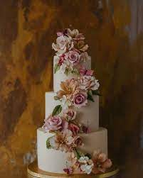 Credit To Winifredkristecake A Cascading Sugar Flower Garden Planted Right On The Cake Sugar Alstroemerias Are Sugar Flowers Giant Cake Sugar Paste Flowers