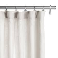Belgian Flax Linen Drapery Light Gray Custom Curtains Drapes