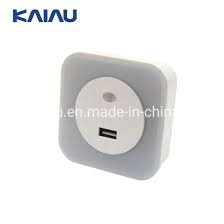 Usb Photocell Sensor Led Night Light With Usb Outlet China Usb Night Light Usb Led Night Light Made In China Com