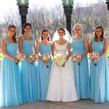 Pool Blue Bridesmaid Dresses Wedding Evening Gown Cheap Long Bridesmaid Dresses Blue Bridesmaid Dresses