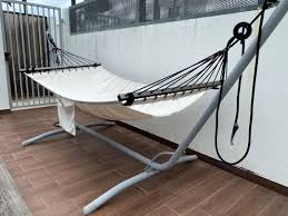 If you want your outdoor chaise to. Pre Loved Ikea Hammock Stand Furniture Home Living Furniture Other Home Furniture On Carousell