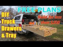 Freee Plans Diy Truck Drawer Box And Slide Out Tray Youtube Truck Bed Box Truck Bed Drawers Truck Bed Storage