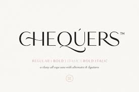 The sans serif font has been downloaded 124,105 times. Chequers Modern Sans Serif Font Download