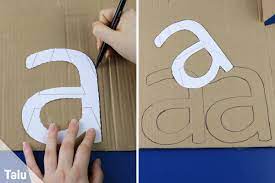 Pappe basteln in sonstige bastelpapiere. 3d Buchstaben Selber Basteln Anleitung Und Vorlagen Talu De