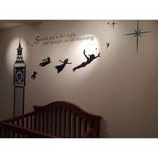31 99 Disney Peter Pan Big Ben Wall Decal Sticker Kids Room Wall Stickers Kids Room Wall Wall Stickers Kids