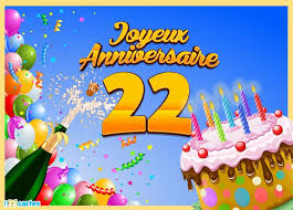 Carte Joyeux Anniversaire 22 Ans Avec Un Gateau D Anniversaire Et Du Champagne A Envoy Joyeux Anniversaire 60 Ans 60 Ans Anniversaire Carte Joyeux Anniversaire