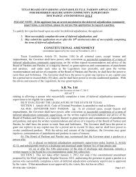 If the probation is successfully pleading to a deferred will keep that from happening. Texas Board Of Pardons And Paroles Full Pardon Application