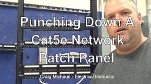 Cat6 cable terminations patch panel