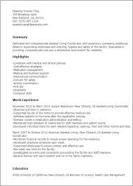 assisted living coordinator