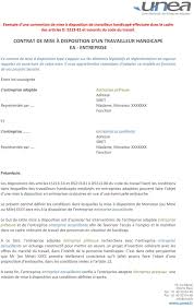 Check spelling or type a new query. Contrat De Mise A Disposition D Un Travailleur Handicape Ea Entreprise Pdf Free Download