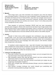 Jurnal penggunaan bahan bantu mengajar. Jurnal Minggu Kedua Praktikum