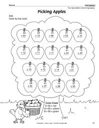 First, students use visual models (base ten blocks) to group ten units together and to record the addition with numbers. Math Worksheet 2 Digit Addition Without Regrouping The Mailbox Math Worksheets Math Worksheet School Worksheets
