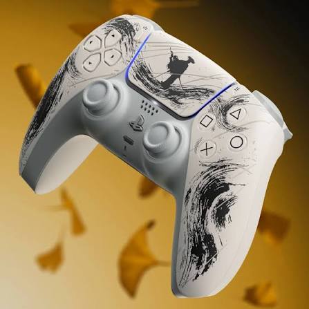 Controller Ghost Of Tsushima Console Bundle Sony PS5 DualSense Wireless Controller  Ghost Of Yotei Gold Limited
