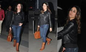 Kareena Kapoor Fashion Style Leather Pants