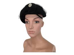 Black Wool Hat Glenover Henry Pollak Vintage