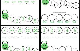 caterpillar math free printable preschool worksheets numbers 1 5 jenny at dapperhouse