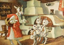 Capra cu trei iezi era odată o capră care avea trei iezi. Capra Cu Trei Iezi Illustrator Dem Demetrescu Disney Princess Toddler Fairy Tales Flower Aesthetic