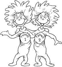 Thing 1 And Thing 2 Coloring Page Dr Seuss Crafts Dr Seuss Coloring Pages Seuss Crafts
