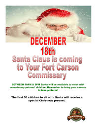 Six parents will receive a commissary gift card and one lucky parent will  receive a gourmet spice rack. Happy Holidays from your Fort Carson  commissary elves! 4th Infantry Division