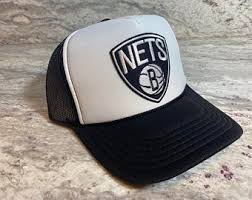 Mitchell & ness jets cap vintage nfl collection. Brooklyn Nets Hat Etsy