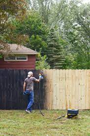 My fence is about 5 years old and has never been stained. Staining Our Fence Black Yellow Brick Home