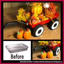 You just take some christmas socks (which you can get at the dollar store for a dollar per pair, sometimes a dollar for two pairs) and cut the ends off. Dollar Store Crafter Turn Dollar Tree Items Into A Little Red Wagon D Fall Decor Dollar Tree Dollar Tree Christmas Decor Dollar Tree Decor